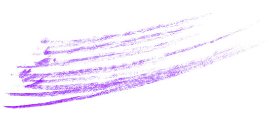 purple pencil strokes isolated on transparent background