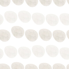 Seamless pattern with easter eggs, hand drawn illustration in watercolor style