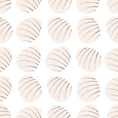 Seamless pattern with easter eggs, hand drawn illustration in watercolor style