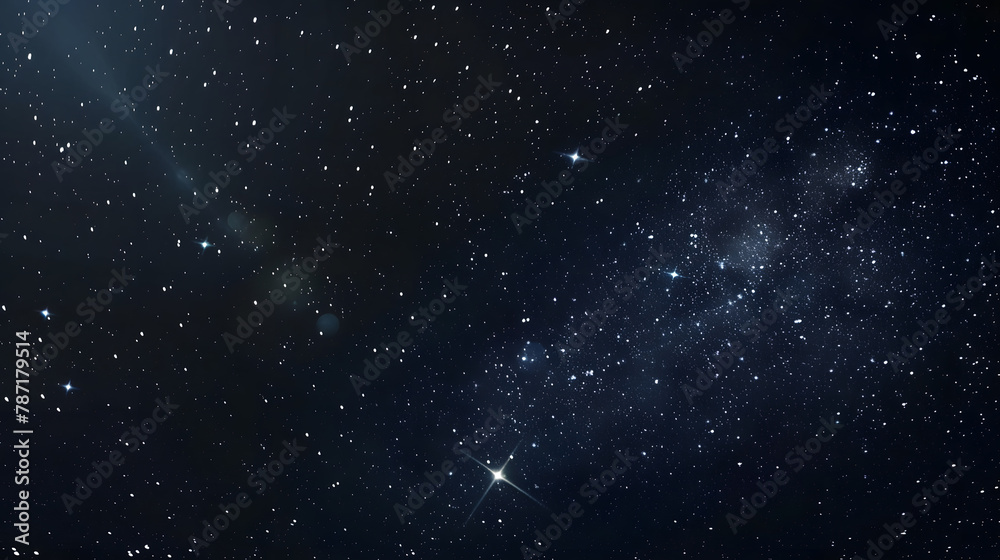 Poster starry night sky as a background dark interstellar space : generative ai
