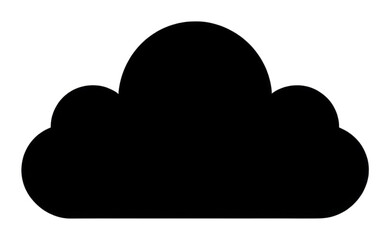PNG Cloud logo icon silhouette white black