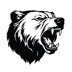 Obraz premium Bear Mascot - Vector Illusrations for T-shirts and Logos