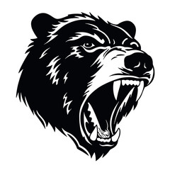 Bear Mascot - Vector Illusrations for T-shirts and Logos