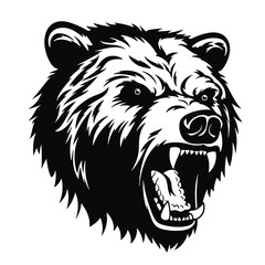 Bear Mascot - Vector Illusrations for T-shirts and Logos