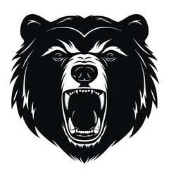 Fototapeta premium Bear Mascot - Vector Illusrations for T-shirts and Logos