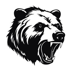 Fototapeta premium Bear Mascot - Vector Illusrations for T-shirts and Logos