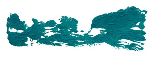 Shiny green brush watercolor painting isolated on transparent background. watercolor png