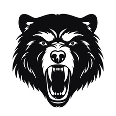 Obraz premium roaring bear looking directly at the camera