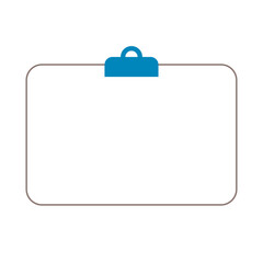 白いカードのコピースペースフレーム　イラストベクター素材