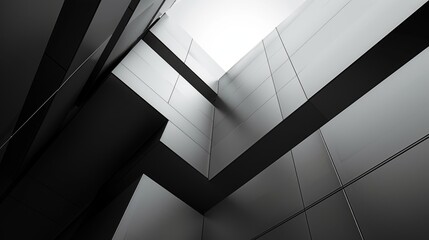 Abstract minimalistic architecture desktop wallpaper with impactful shapes and subtle textures - obrazy, fototapety, plakaty