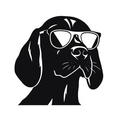 Close-up portrait of  Beagle dog.