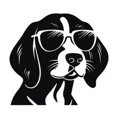 portrait of the dog Beagle. Vector illustration