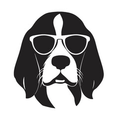 portrait of the dog Beagle. Vector illustration