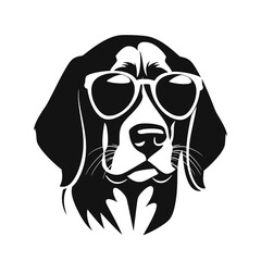 portrait of the dog Beagle. Vector illustration