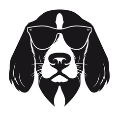 portrait of the dog Beagle. Vector illustration