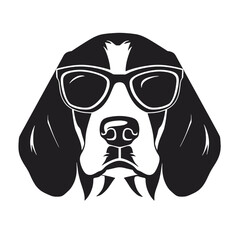 portrait of the dog Beagle. Vector illustration