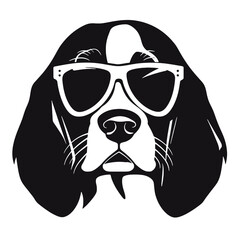 portrait of the dog Beagle. Vector illustration