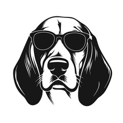 portrait of the dog Beagle. Vector illustration