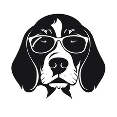 portrait of the dog Beagle. Vector illustration