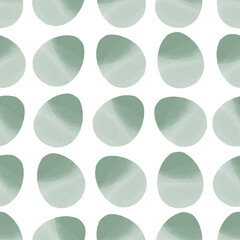 Seamless pattern with easter eggs, hand drawn illustration in watercolor style