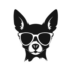  Chihuahua Silhouettes, Chihuahua Silhouettes Showcase, Chihuahua Silhouette Black and White - illustration