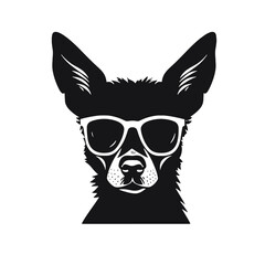  Chihuahua Silhouettes, Chihuahua Silhouettes Showcase, Chihuahua Silhouette Black and White - illustration