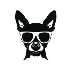  Chihuahua Silhouettes, Chihuahua Silhouettes Showcase, Chihuahua Silhouette Black and White - illustration