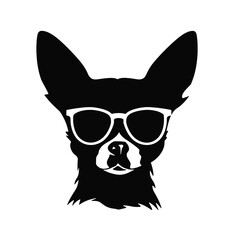  Chihuahua Silhouettes, Chihuahua Silhouettes Showcase, Chihuahua Silhouette Black and White - illustration