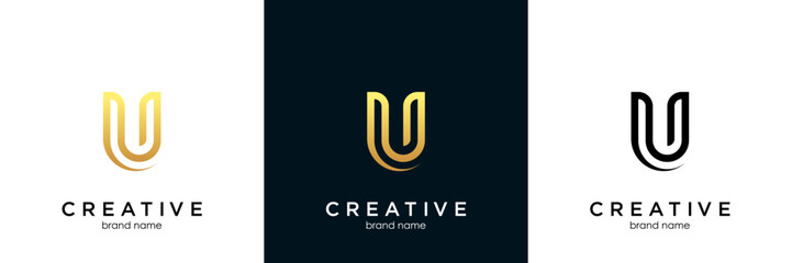 Letter U logo design . modern Letter U logo . vector illustration