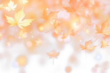 PNG Maple leaf pattern bokeh effect background backgrounds sunlight outdoors. 