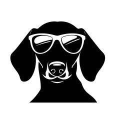 Silhouette of dachshund