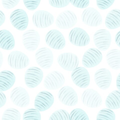 Seamless pattern with easter eggs, hand drawn illustration in watercolor style
