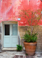 Fototapeta na wymiar the historic center of Specchia Puglia Italy