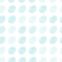 Seamless pattern with easter eggs, hand drawn illustration in watercolor style