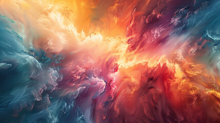 A burst of creativity ignites on canvas, resulting in an abstract background full of vibrant...
