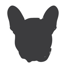 french bulldog wear sunglasses logo icon design vector illustration