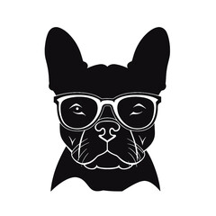 dog vector french bulldog logo icon cartoon character illustration 
