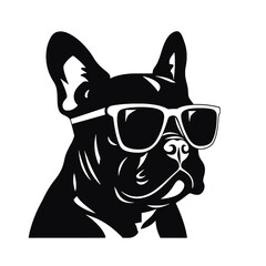 dog vector french bulldog logo icon cartoon character illustration 