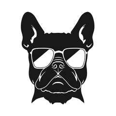 dog vector french bulldog logo icon cartoon character illustration 