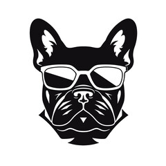 dog vector french bulldog logo icon cartoon character illustration 
