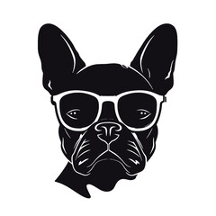 dog vector french bulldog logo icon cartoon character illustration 