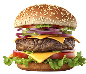 hamburger on black background Delicious Vegan Burger with Crispy French Fries and Tangy Tomato Ketchup 