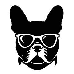 dog vector french bulldog logo icon cartoon character illustration 