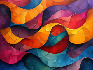 abstract colorful wavy pattern 