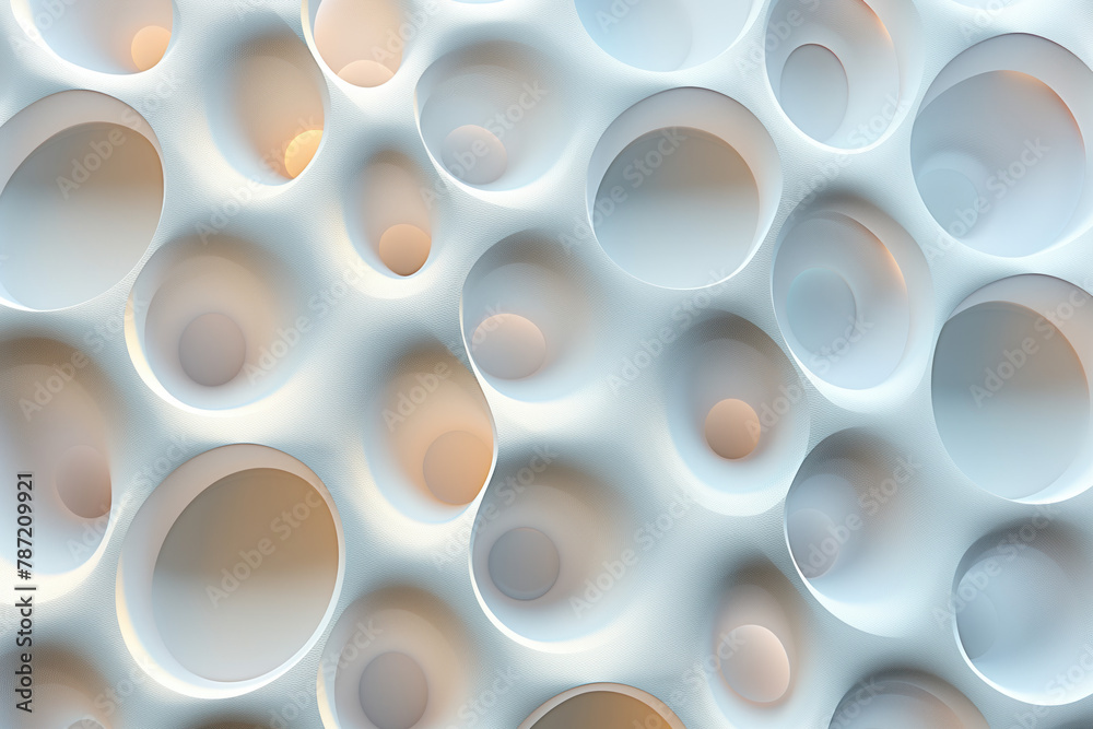 Poster sophisticated abstract irregular 3d pattern. background image. created with generative ai technology