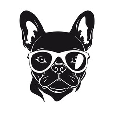 French Bulldog with sunglasses 