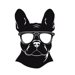 French Bulldog with sunglasses 