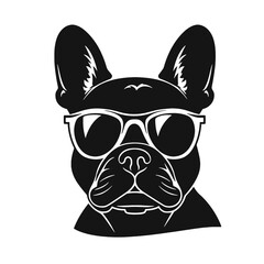 French Bulldog with sunglasses 