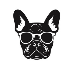 French Bulldog with sunglasses 