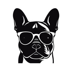 French Bulldog with sunglasses 